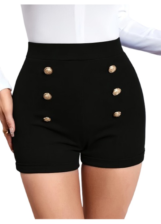 Bluza eleganta office, cu maneci bufante, model floral, Negru