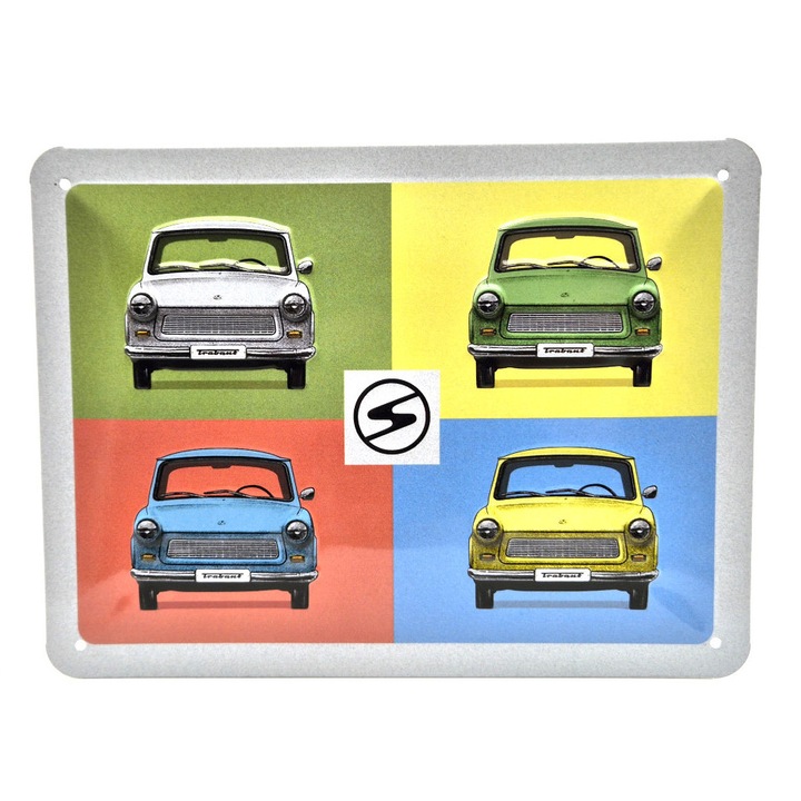 Trabant Trabi - fémplakát fém tábla (20x15cm)