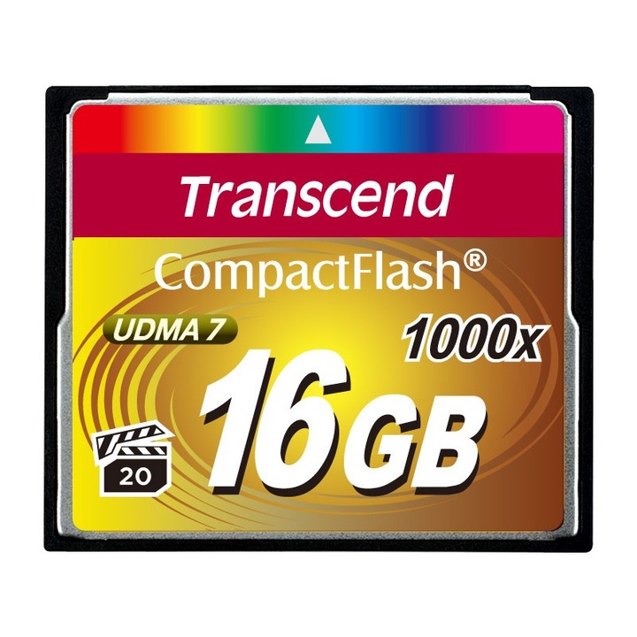 Transcend 16GB Compact Flash Card (1000X) (217840)