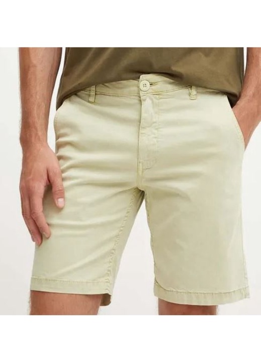 Pantaloni scurti Guess, kaki, lyocell, regular, 31 US