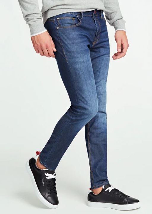 Guess férfi farmer M02A27D3ZM1 BB0A, pamut/poliészter/viszkóz, kék