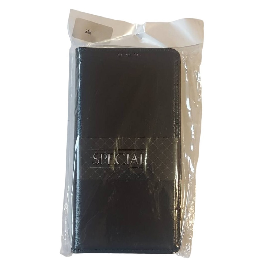 Husa flip Diary Flexy piele naturala neagra pentru Samsung Galaxy A55 5G