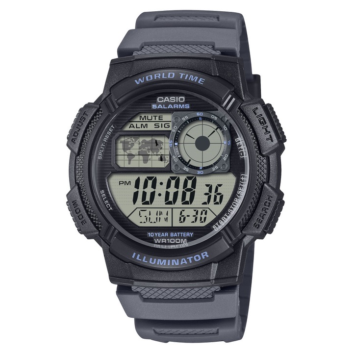 Ceas barbatesc Casio AE-1000W-8A sport albastru 45x13mm