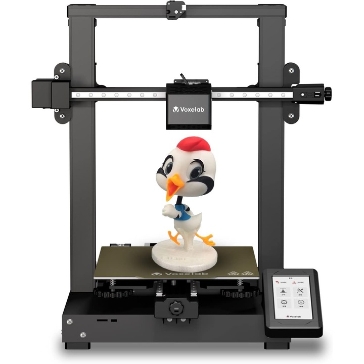 3D принтер Voxelab Aquila D1, FDM, дюза 300°C, 25-точково автоматично нивелиране, линейно ръководство X/Y, PEI платформа, обем на печат 235x235x250 мм, черен