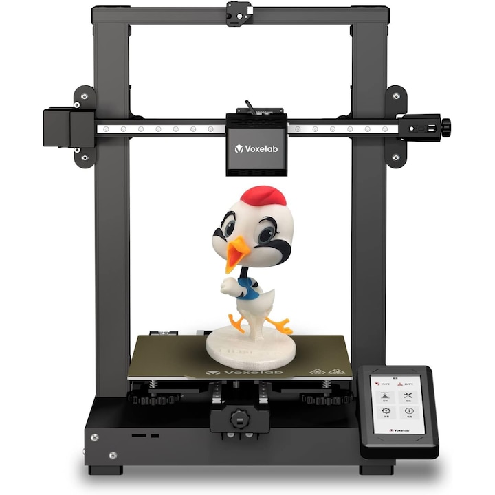 3D принтер Voxelab Aquila D1, FDM, дюза 300°C, 25-точково автоматично нивелиране, линейно ръководство X/Y, PEI платформа, обем на печат 235x235x250 мм, черен