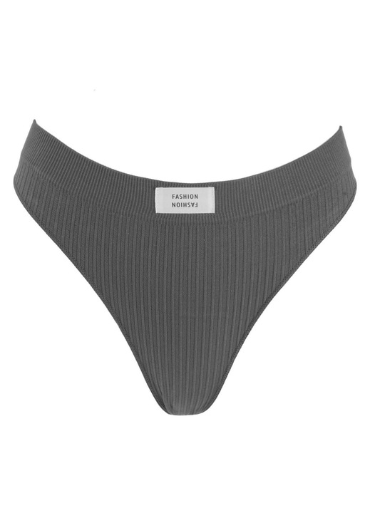 Безшевни прашки, Бяла лепенка, Оребрени, Един размер INTL, Антрацитно сиви