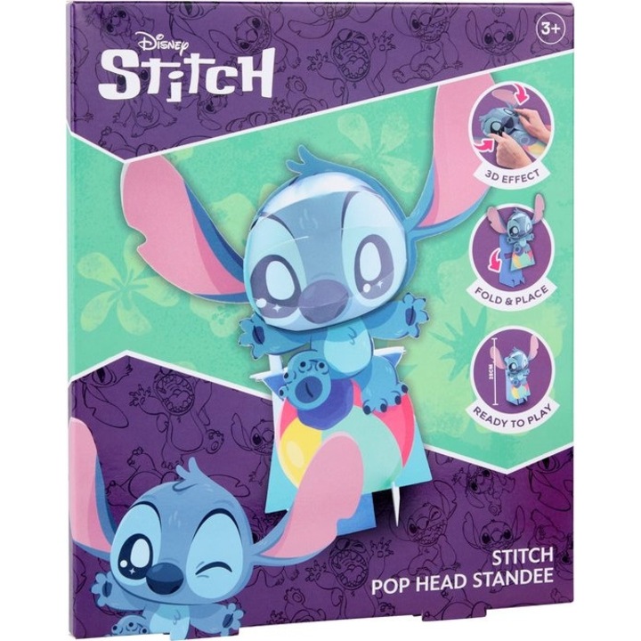 3D Pop Head figura 20 cm, Stitch labdával, +3 éves kortól