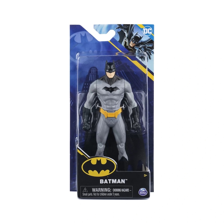 Фигурка на Батман, Spin Master, сива броня, 15 см