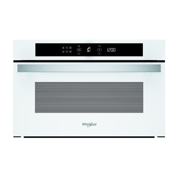 Микровълнова фурна Whirlpool WMD44MW за вграждане, технология 6-то чувство, грил, функция за хрупкави храни, самопочистване, 1000 W, 31 л, бяла