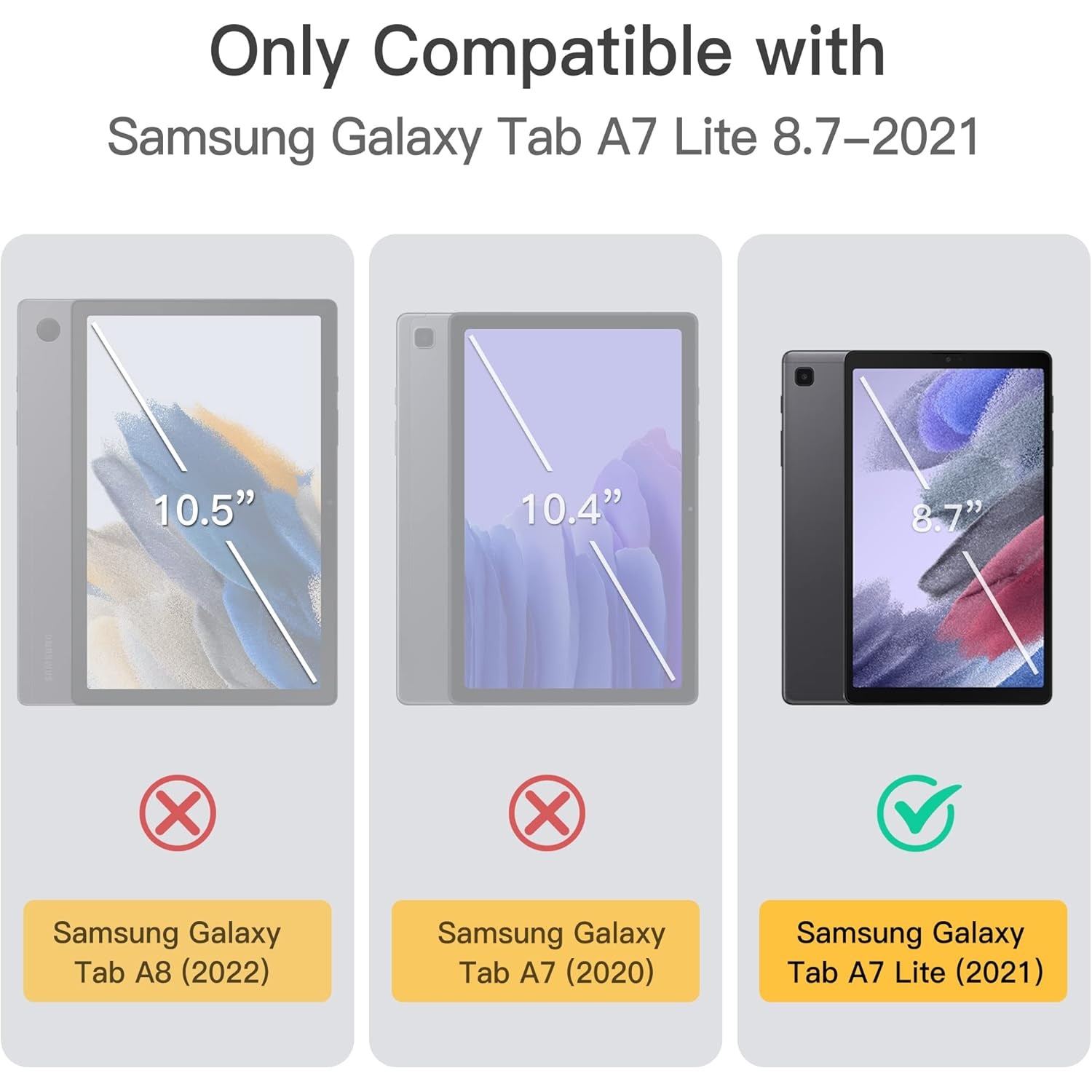 Husa Slim Magnetica Trifold pentru Samsung Galaxy Tab A7 Lite 8.7" (2021, SM-T220/T225/T227) – Protectie Completa, Inchidere Sigura, Spate Translucid, Stand Reglabil, Rose Gold