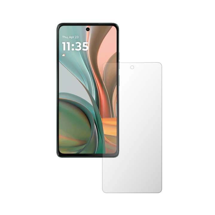 iSkinz Саморегенериращ се протектор за екран за Motorola Moto G75 - Пълно покритие, невидим Skinz UHD, ултра прозрачен силикон с пълно покритие, пълно покритие на дисплея, самозалепващ се и гъвкав