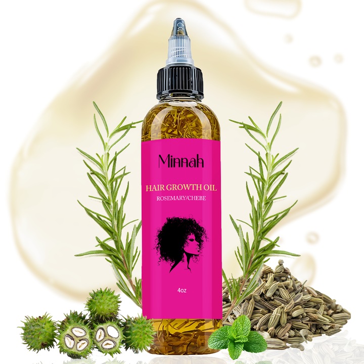 Ulei Natural Pur de Rozmarin, Ulei de Ricin, Stopeaza Caderea Parului, Efect Puternic Regenerator，Hraneste Scalpul, Potrivit Pentru Toate Tipurile de Par Atat Pentru Barbati, Cat si Pentru Femei, 118ml