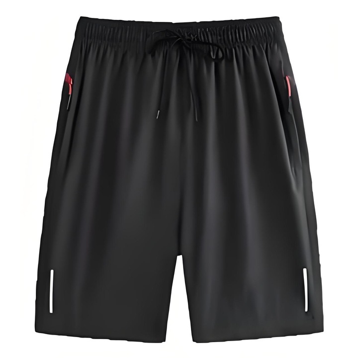 Férfi sportnadrág, poliészter, gyorsan száradó, fekete, M