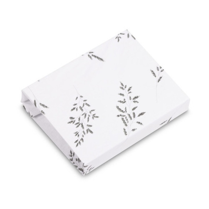 Cearceaf cu elastic Sensillo Bumbac Alb 60x120cm