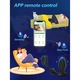 Inel penis Vibrator, Excitat®, 9+3 moduri de vibratie, masaj de prostata, Stimulare Multipla, Rezistent la Apa, Cu stimulator anal, Telecomanda APP, ABS+silicon medical, design ergonomic, incarcare USB, Pentru barbati si cupluri Jucarii sexuale, Negru