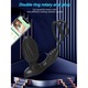 Inel penis Vibrator, Excitat®, 9+3 moduri de vibratie, masaj de prostata, Stimulare Multipla, Rezistent la Apa, Cu stimulator anal, Telecomanda APP, ABS+silicon medical, design ergonomic, incarcare USB, Pentru barbati si cupluri Jucarii sexuale, Negru