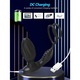 Inel penis Vibrator, Excitat®, 9+3 moduri de vibratie, masaj de prostata, Stimulare Multipla, Rezistent la Apa, Cu stimulator anal, Telecomanda APP, ABS+silicon medical, design ergonomic, incarcare USB, Pentru barbati si cupluri Jucarii sexuale, Negru