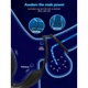 Inel penis Vibrator, Excitat®, 9+3 moduri de vibratie, masaj de prostata, Stimulare Multipla, Rezistent la Apa, Cu stimulator anal, Telecomanda APP, ABS+silicon medical, design ergonomic, incarcare USB, Pentru barbati si cupluri Jucarii sexuale, Negru