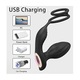Inel penis Vibrator, Excitat®, 9+3 moduri de vibratie, masaj de prostata, Stimulare Multipla, Rezistent la Apa, Cu stimulator anal, Telecomanda APP, ABS+silicon medical, design ergonomic, incarcare USB, Pentru barbati si cupluri Jucarii sexuale, Negru