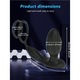 Inel penis Vibrator, Excitat®, 9+3 moduri de vibratie, masaj de prostata, Stimulare Multipla, Rezistent la Apa, Cu stimulator anal, Telecomanda APP, ABS+silicon medical, design ergonomic, incarcare USB, Pentru barbati si cupluri Jucarii sexuale, Negru