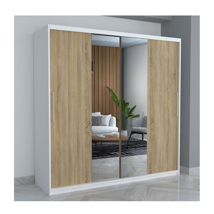 Dressing B06 Celamob Culoare Alb / Sonoma Dimensiune: 200x200