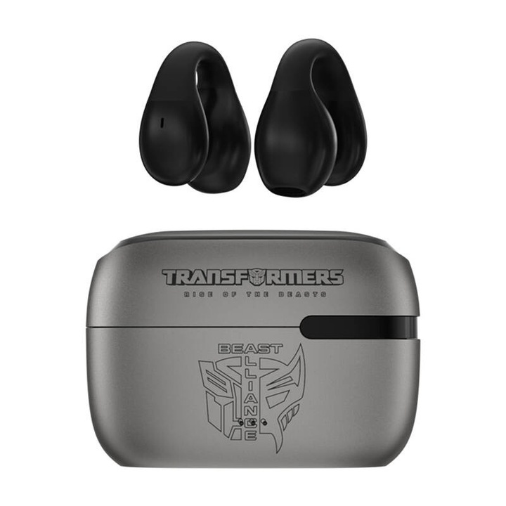 Безжични слушалки TWS Transformers TF-T05, ENC, Bluetooth 5.3, Pulse DT3.0, 200 mAh, USB-C, Сив