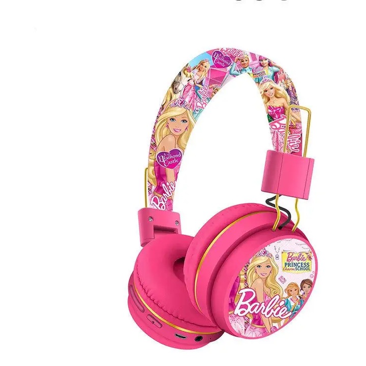 MINISO Barbie Bluetooth Y2K 3D sztereó rajzfilmfigurás vezeték nélküli fejhallgató