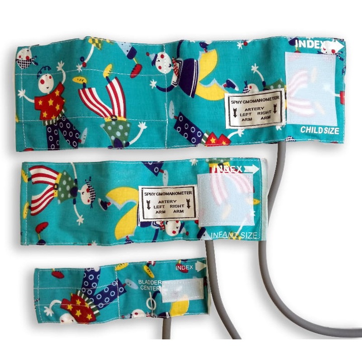 Set 3 mansete pentru tensiometru, Ratujesz, multicolor, 10x33cm, 8x25cm, 5x18cm