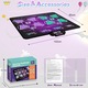 Jucarie Covor Dans Muzical pentru Copii, Suness, LED, 8 moduri de joc, cu Mod PK Dublu, Volum adjustabil, Exercitii, Educativa, Activitate Fizica, Cadou pentru Zile de Nastere, 3-12 ani, 102*90cm, Violet