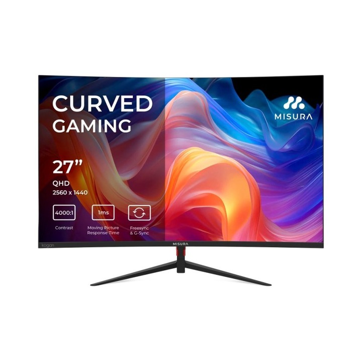 MISURA Játékmonitor 27″ - 165 Hz ÍVELT - MM27DQIO1B