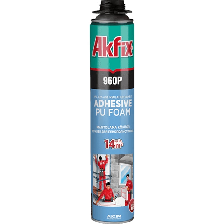 Adeziv/Spuma Akfix 960P pentru termosistem EPS si XPS aplicare pistol, 750 ml