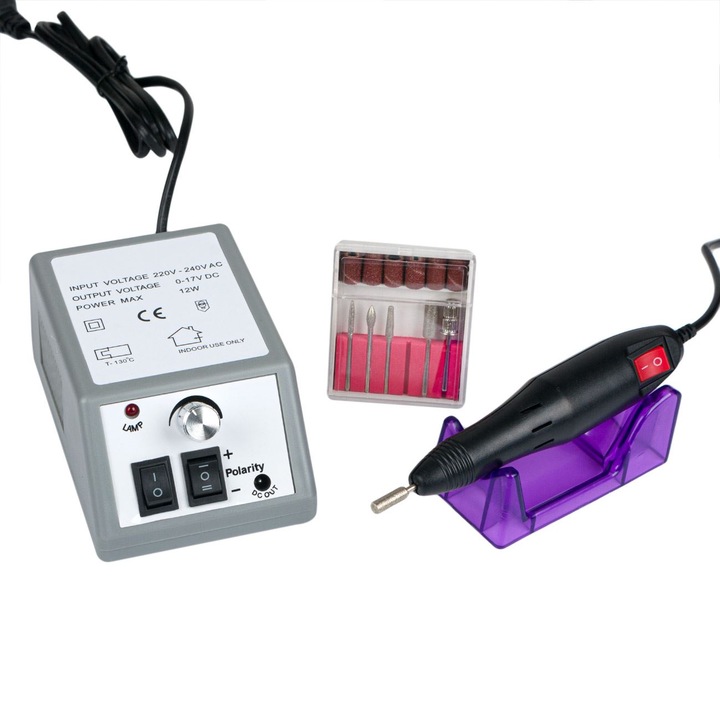 Freza Electrica pentru Manichiura & Pedichiura cu 6 Capete