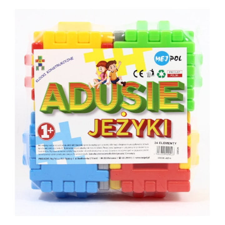 Set de constructie Klocki Jezyki 24 CZAKO, multicolor, 1 bucata