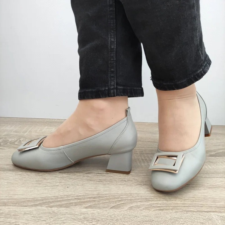 Pantofi Eleganti Dama Pass 440011E 14-N Gri - Gri, Gri