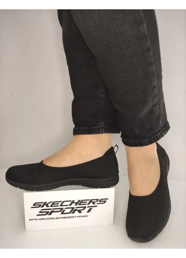 lady　1225 Espadrile sport, dama, SKECHERS BE-COOL-BREEZY DAZE 100625-BBK