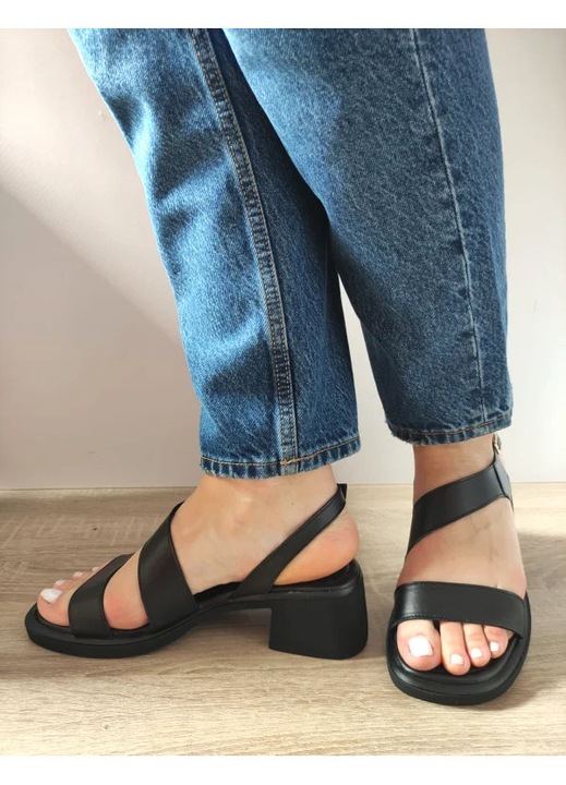 Sandale Casual Dama Dogati 054 Piko-8 Negre - Negru, Negru