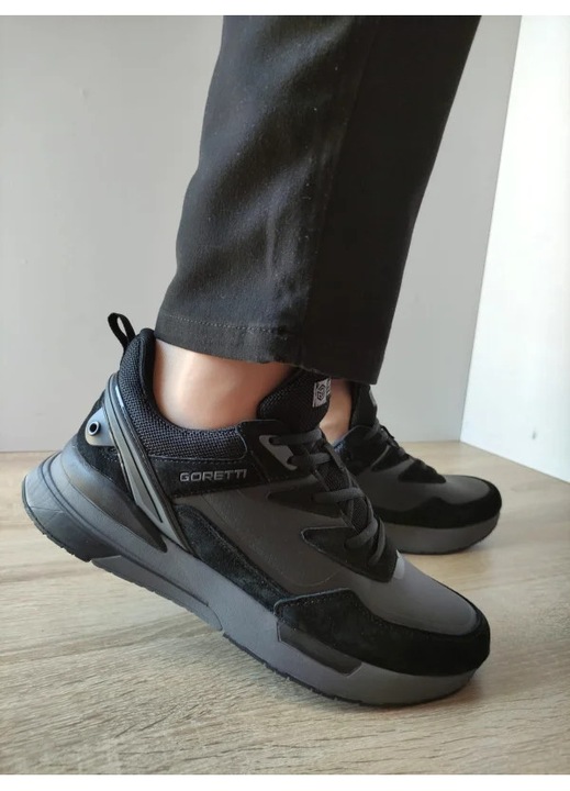 Pantofi Sport Barbati Goretti B100-Cl28002 Negri - Negru, 42