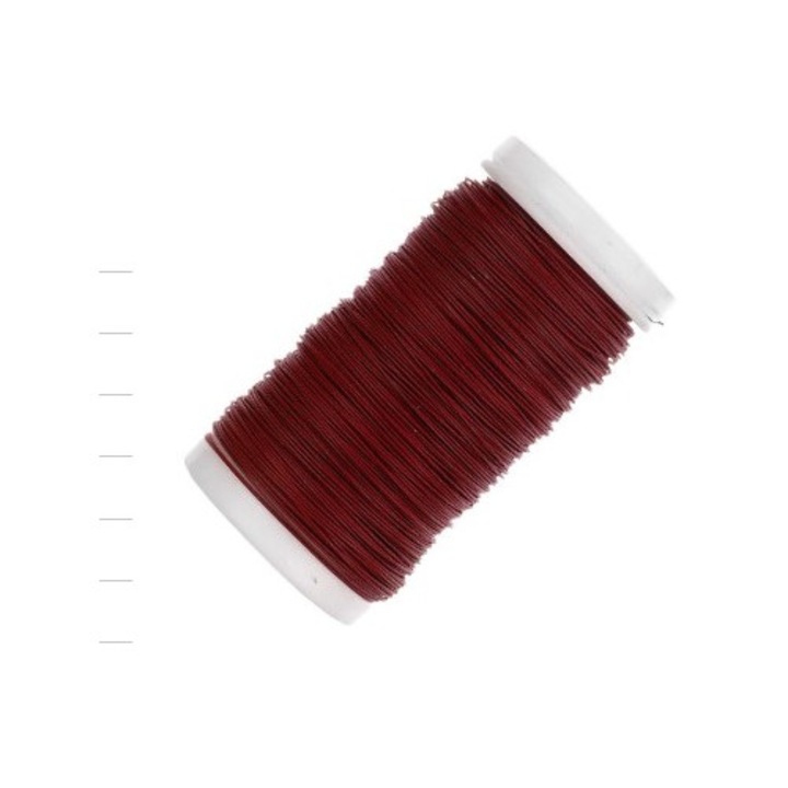 Sarma de constructii, Flower, drut karbowany, 50g, rosu