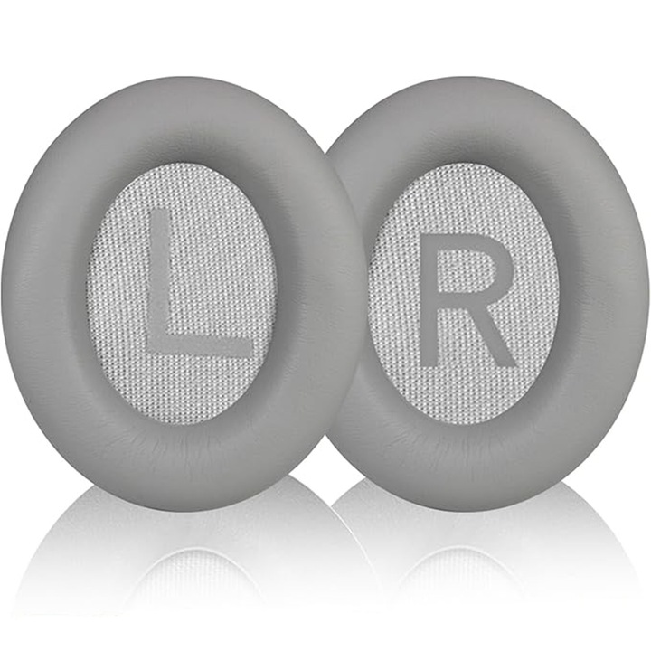 Set 2 Bureti de Schimb AYSTOAYS®, pentru casti Bose 700 Wireless Noise cancelling, Marcaje Stanga si Dreapta, Retea Rezistent la Praf, Usor de folosit, Silver