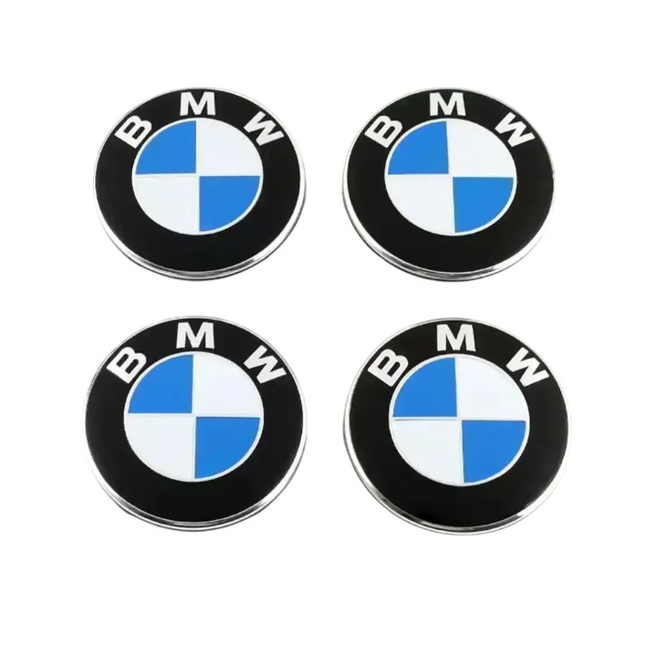 For BMW E90 E91 E92 E93 F30 F10 F11 F04 E84 E83 F25 E70 F15 E72 F16 M2 M3 M5 M6 Auto Accessories 68mm Wheel Center Caps, 68MM Blue White