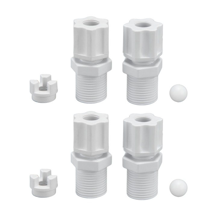 Set 2 adaptoare intrare supapa HERUSI pentru piscina plastic durabil