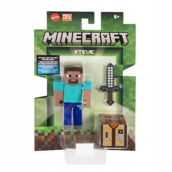 Minecraft фигурка стив пикселна фигурка аксесоари