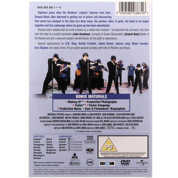 Blues Brothers 2000 [DVD]