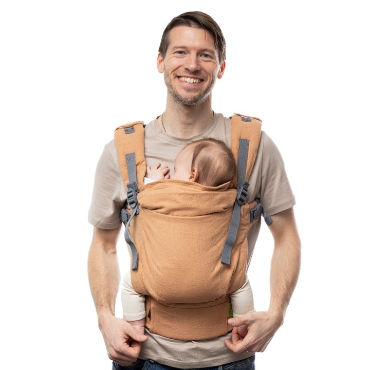 Marsupiu Boba X, portocaliu, 0-36 luni, 3,2-20 kg, set cu extensii