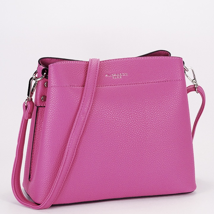 Чанта в цвят фуксия Flora&CO Paris B-F8515, Средно голяма