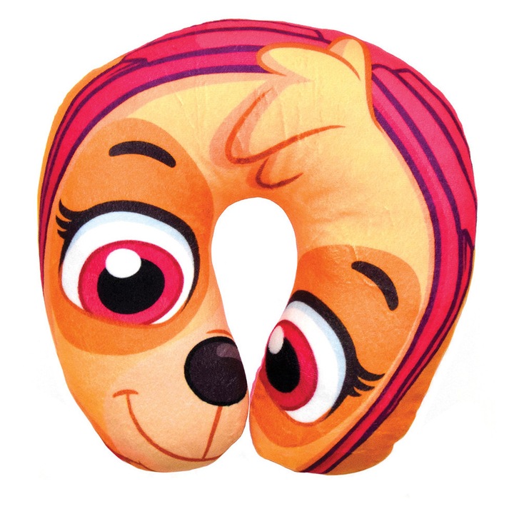 Nickelodeon Mancs őrjárat Skye utazópárna 33x33cm rózsaszín