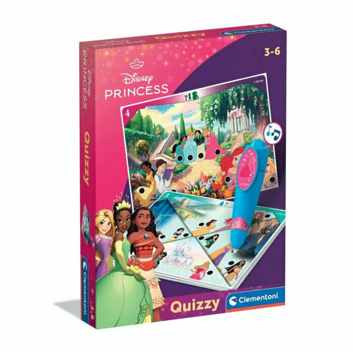 Clementoni Interactive Quiz, Ksiezniczki, több mint 200 kvíz, elektronikus tollal, többszínű