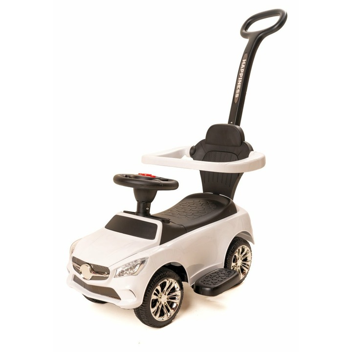 Masinuta copii, alb/negru, lumini si sunete