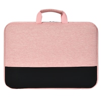 Geanta Laptop Impermeabila cu Protectie 4 Straturi, Husa Slim Compatibila MacBook HP Dell Lenovo Asus, 17.3", Roz