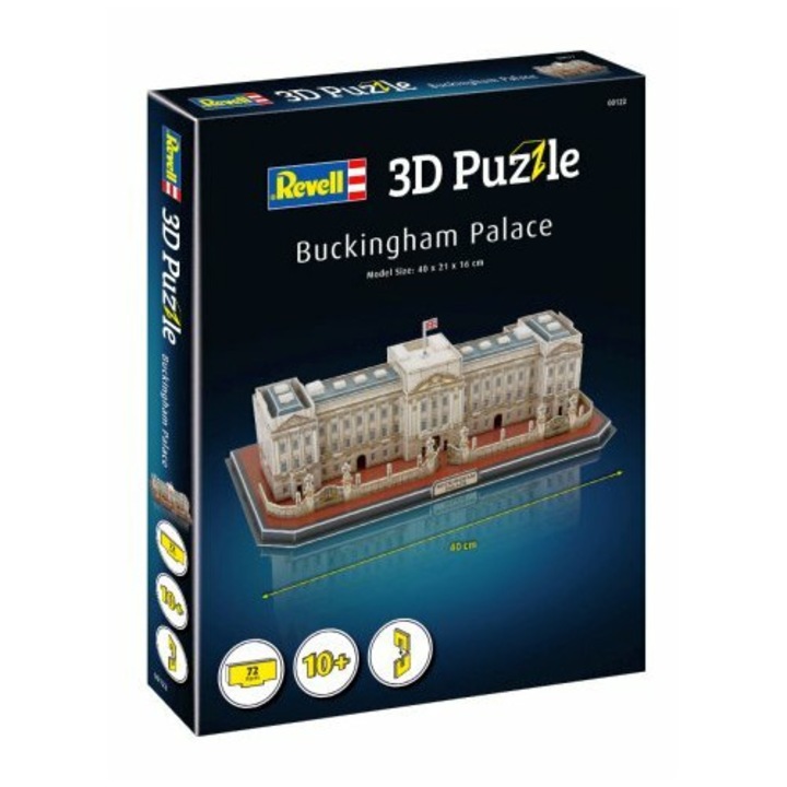 Пъзел, Revell, Дворецът Бъкингам 3D, 72 части